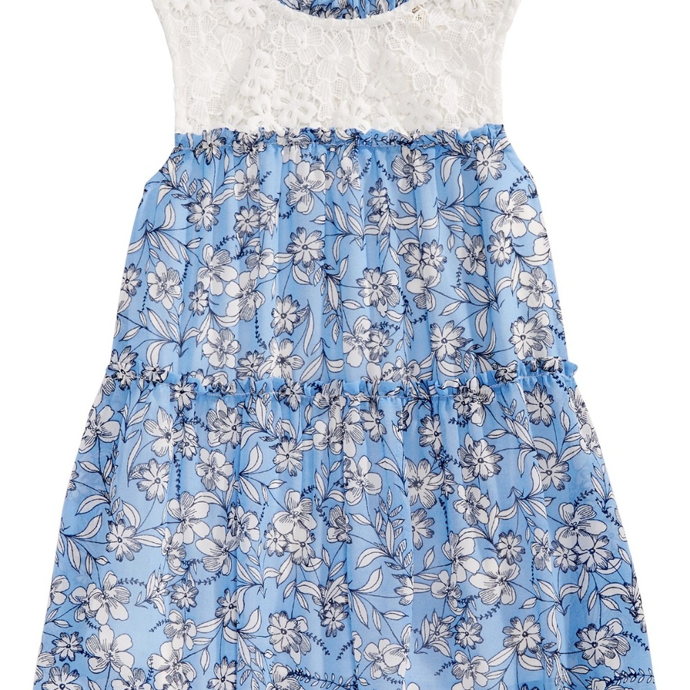 Lace-Trim Tiered Top